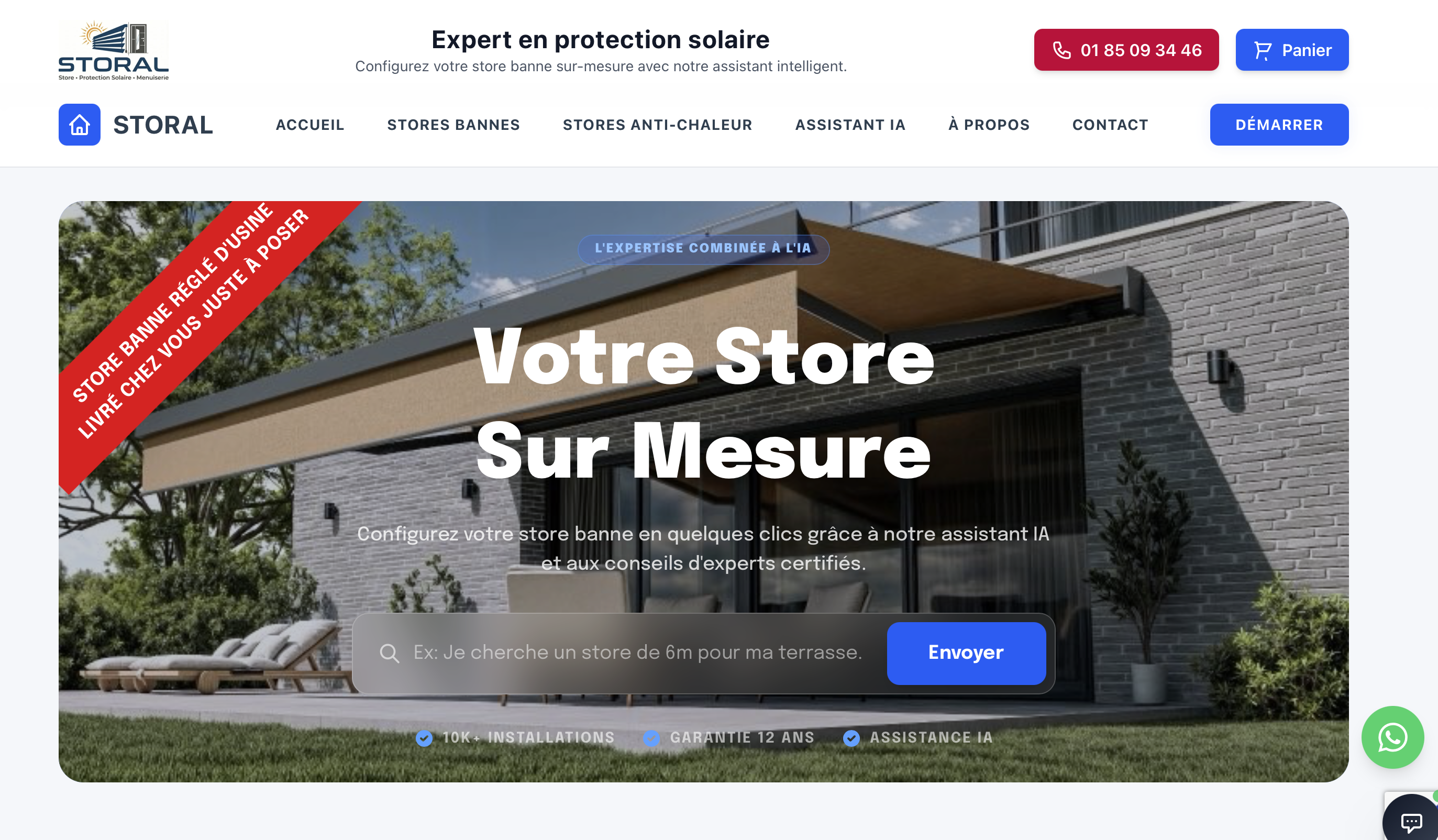 Capture d'écran de storal.fr